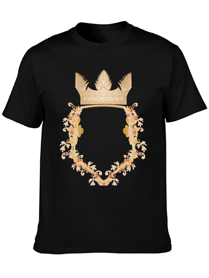 Floral Crown Graphic Tee - Royal Style