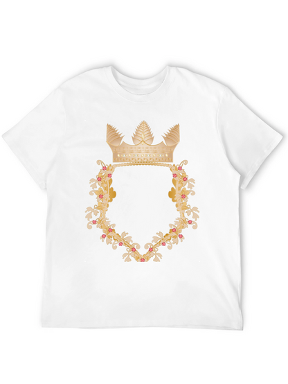 Floral Crown Graphic Tee - Royal Style