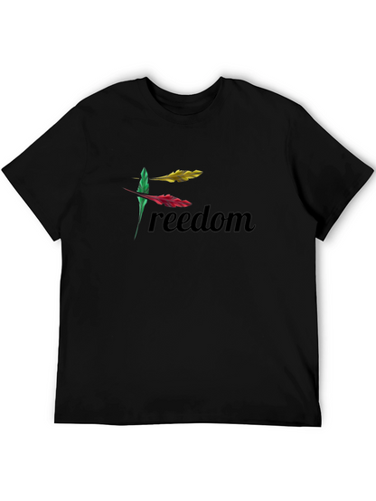 Freedom Feather Graphic Tee - Black