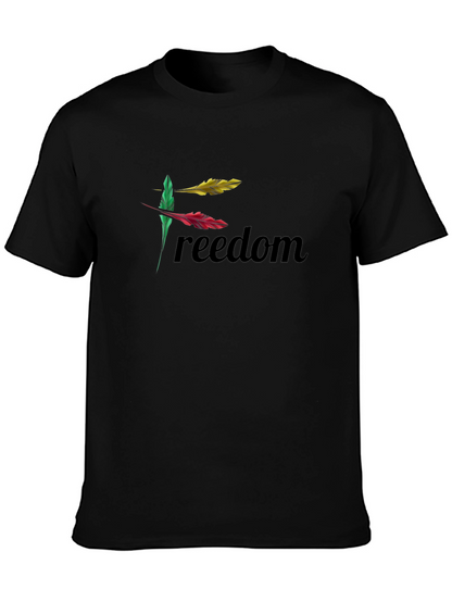 Freedom Feather Graphic Tee - Black