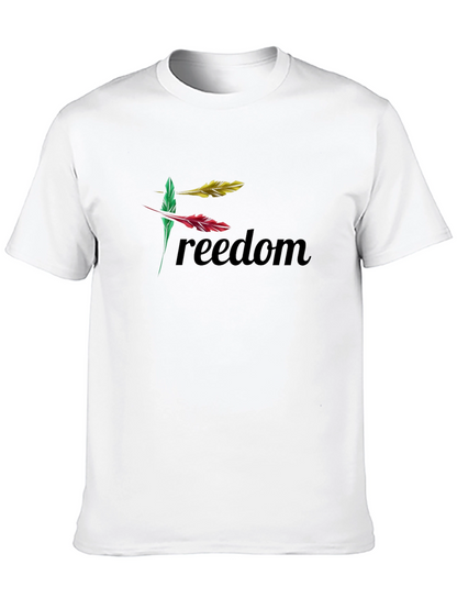 Freedom Feather Graphic Tee - Black