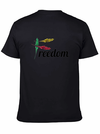 Freedom Feather Graphic Tee - Black