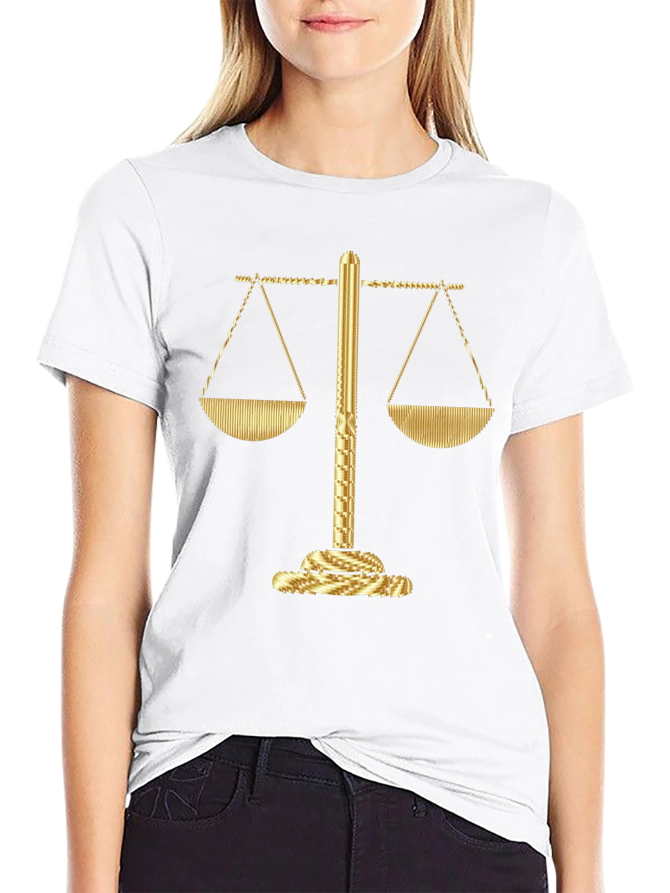 Scales of Justice Graphic Tee - Mens Lawyer T-Shirt