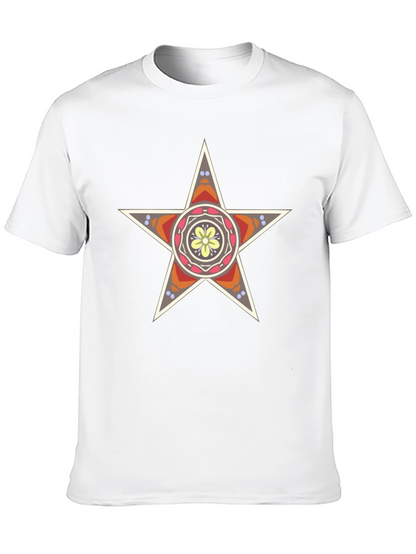 Star Mandala Graphic Tee - Stylish Black T-Shirt