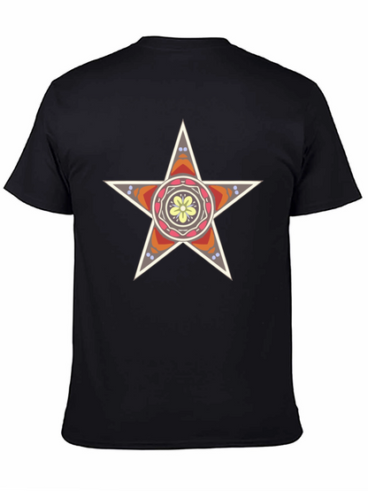 Star Mandala Graphic Tee - Stylish Black T-Shirt