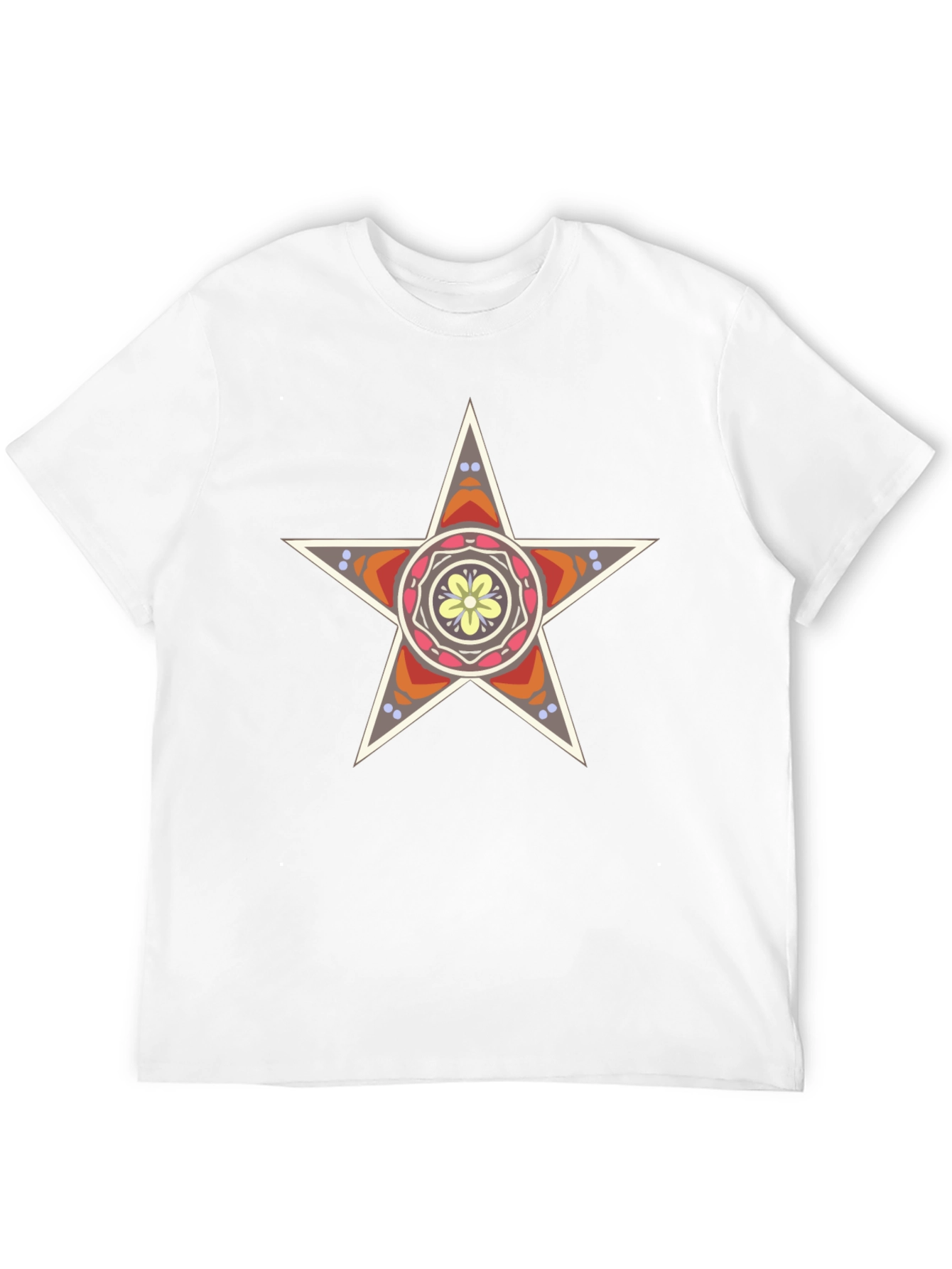 Star Mandala Graphic Tee - Stylish Black T-Shirt