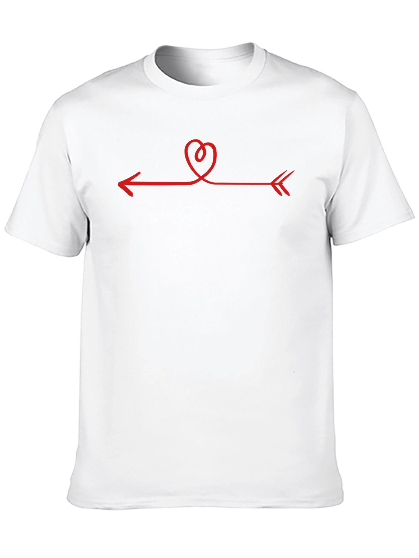 Heart Arrow Graphic Tee - Unisex Black T-Shirt