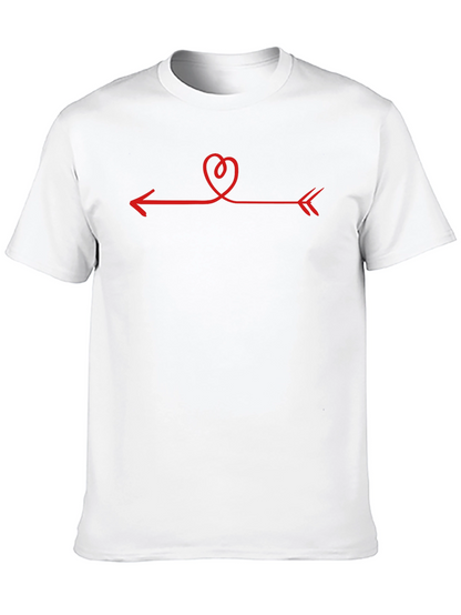 Heart Arrow Graphic Tee - Unisex Black T-Shirt