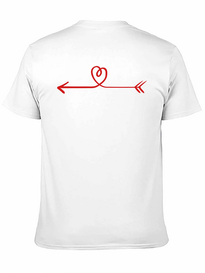 Heart Arrow Graphic Tee - Unisex Black T-Shirt