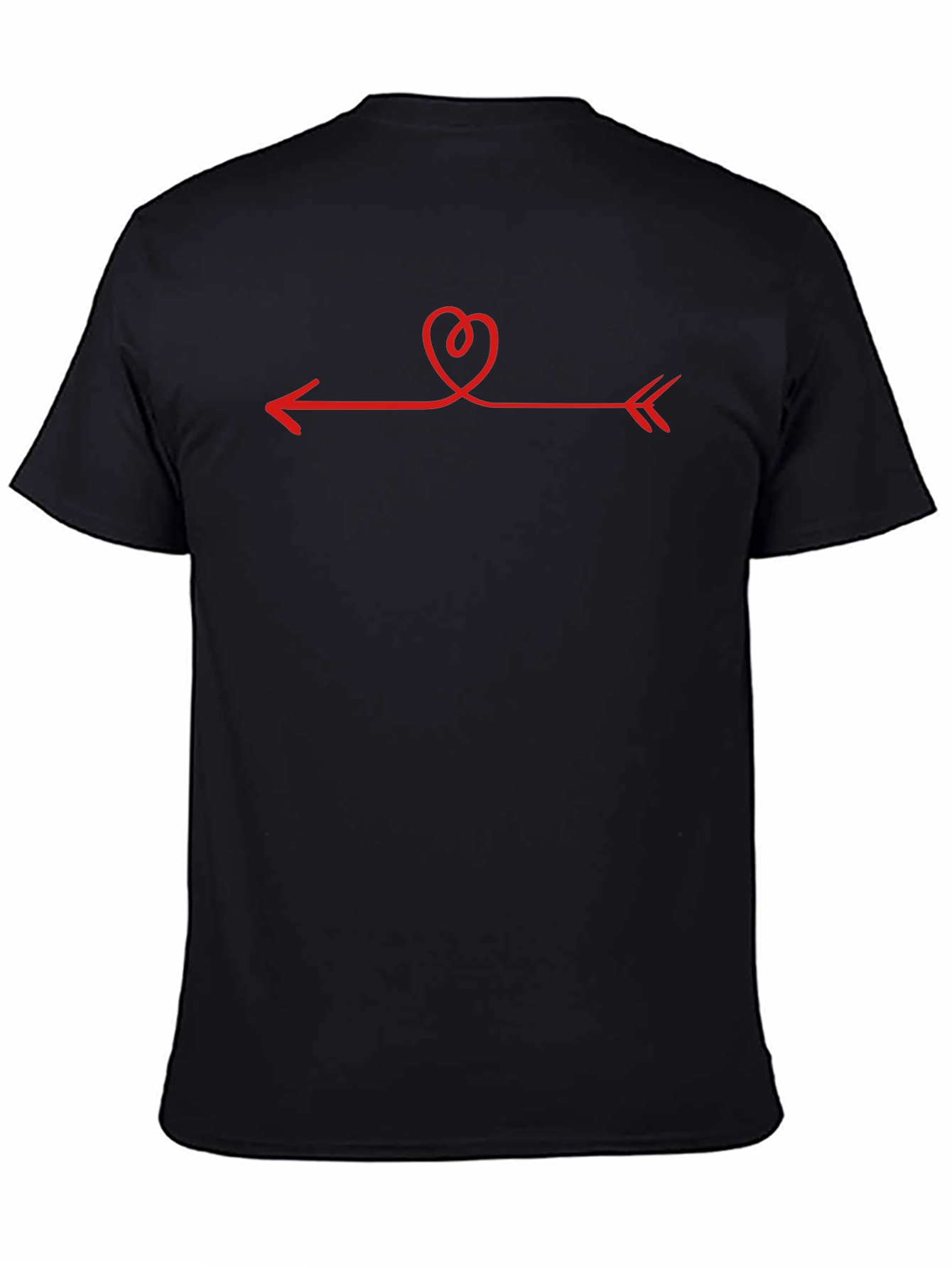 Heart Arrow Graphic Tee - Unisex Black T-Shirt