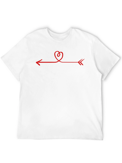 Heart Arrow Graphic Tee - Unisex Black T-Shirt