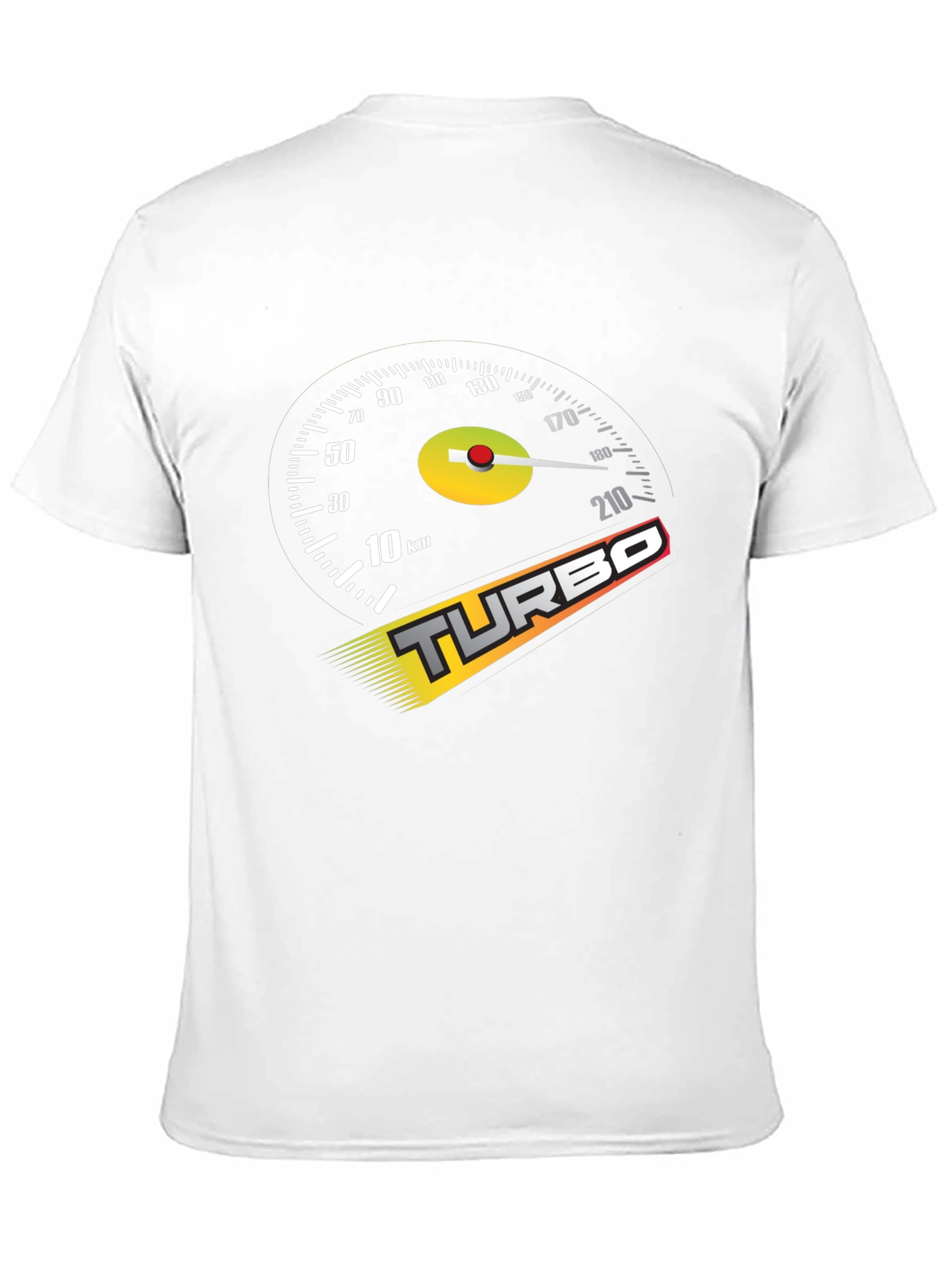 Turbo Speedometer Graphic Black T-Shirt