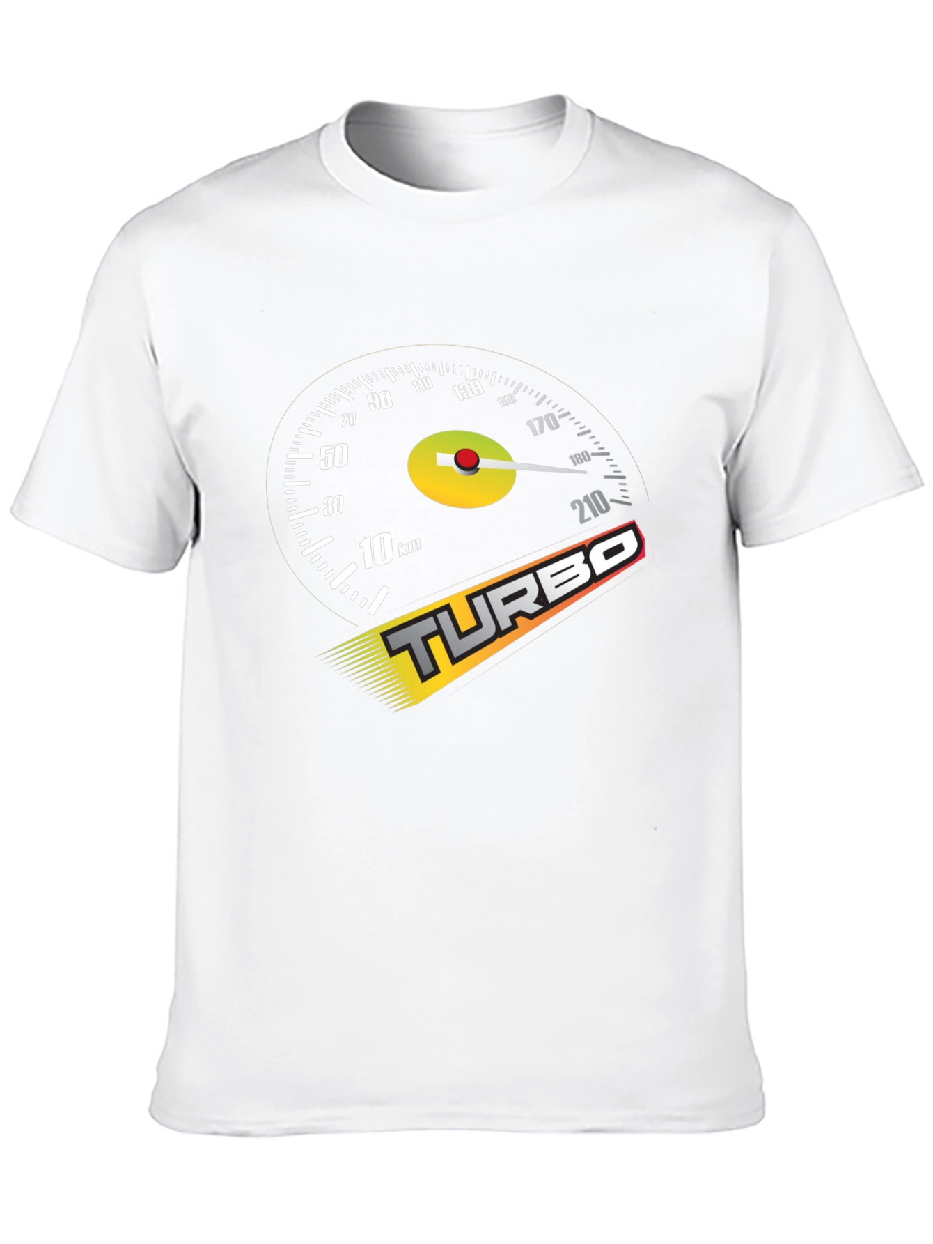 Turbo Speedometer Graphic Black T-Shirt