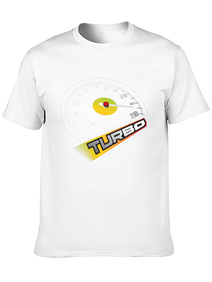 Turbo Speedometer Graphic Black T-Shirt