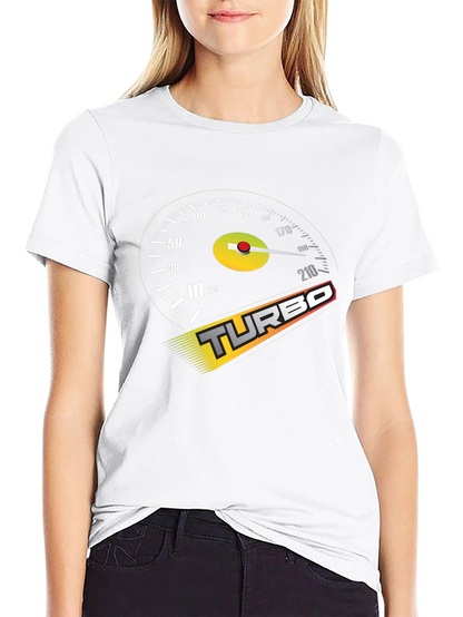 Turbo Speedometer Graphic Black T-Shirt