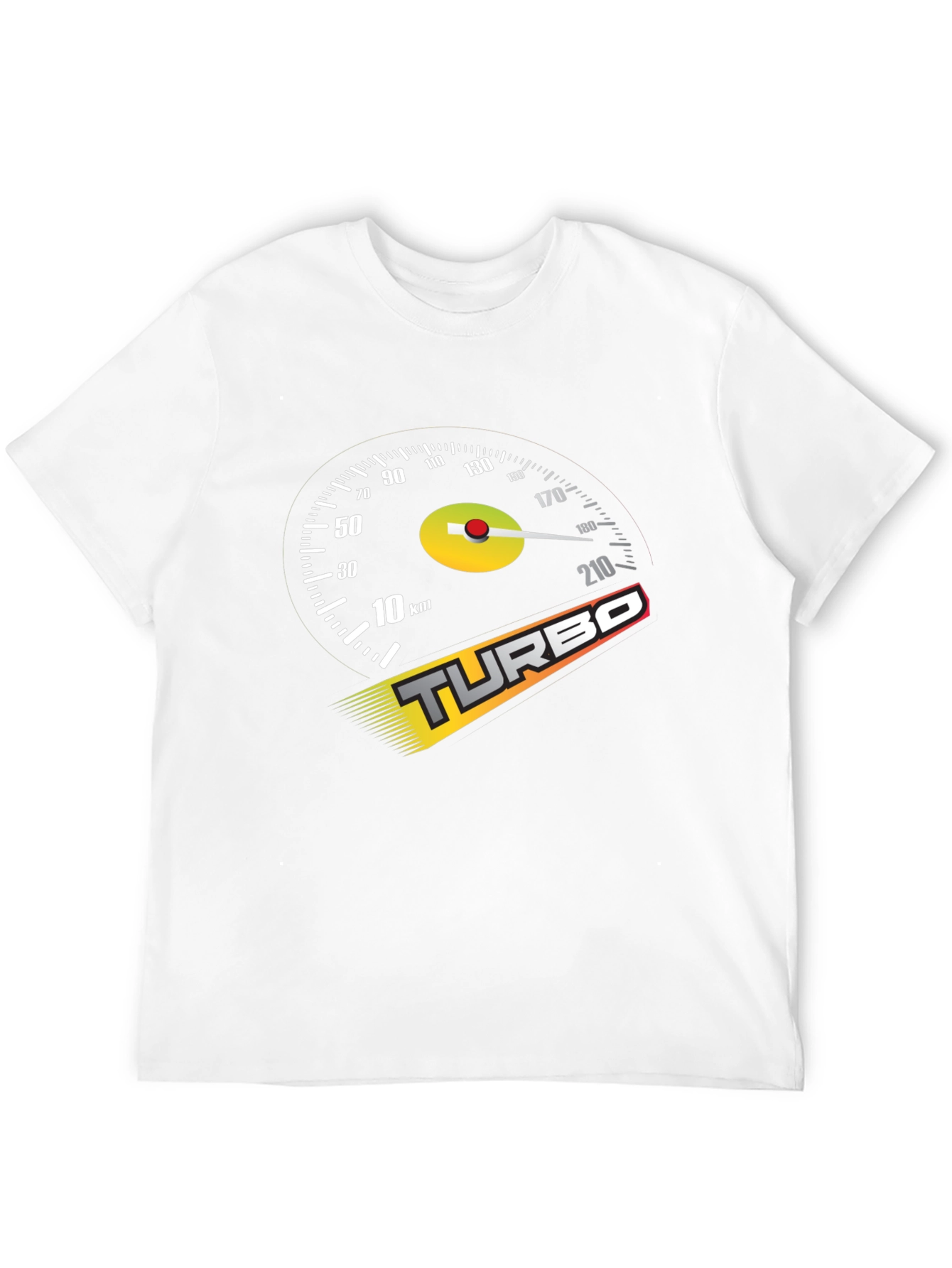 Turbo Speedometer Graphic Black T-Shirt