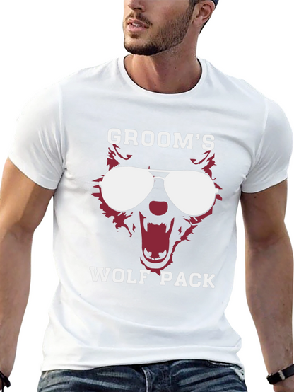 Grooms Wolf Pack Graphic Tee