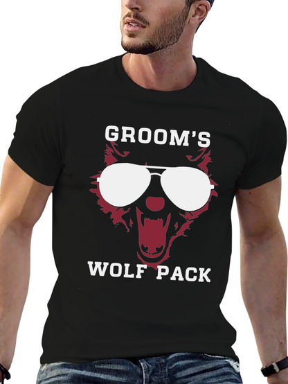 Grooms Wolf Pack Graphic Tee