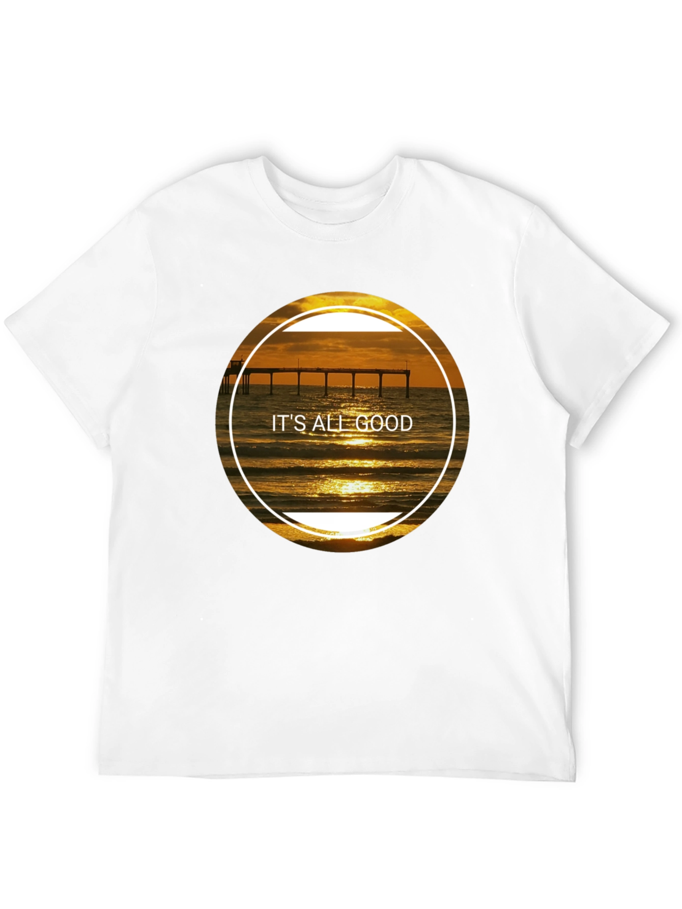 Its All Good Sunset Beach Pier T-Shirt