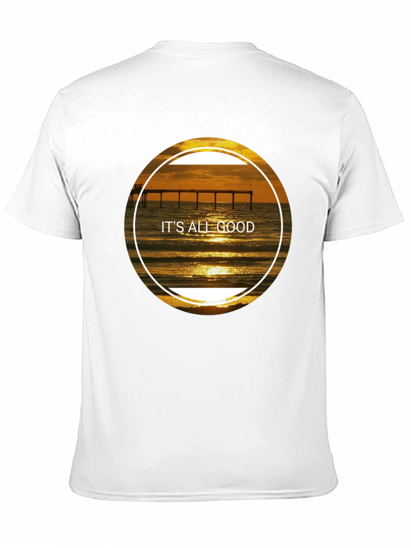 Its All Good Sunset Beach Pier T-Shirt