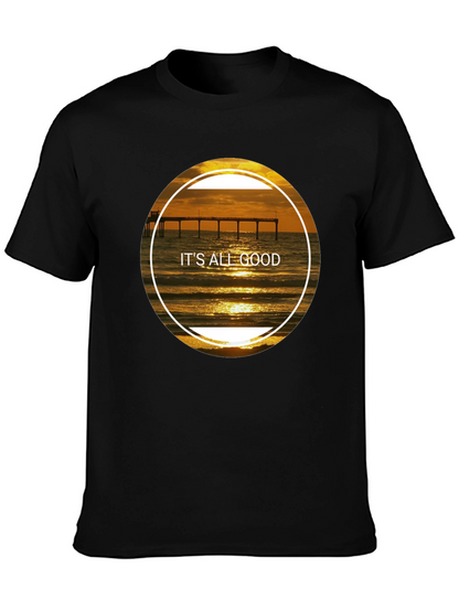 Its All Good Sunset Beach Pier T-Shirt