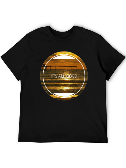 Its All Good Sunset Beach Pier T-Shirt