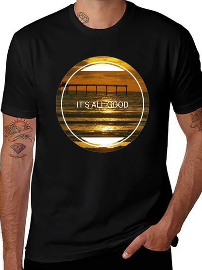 Its All Good Sunset Beach Pier T-Shirt