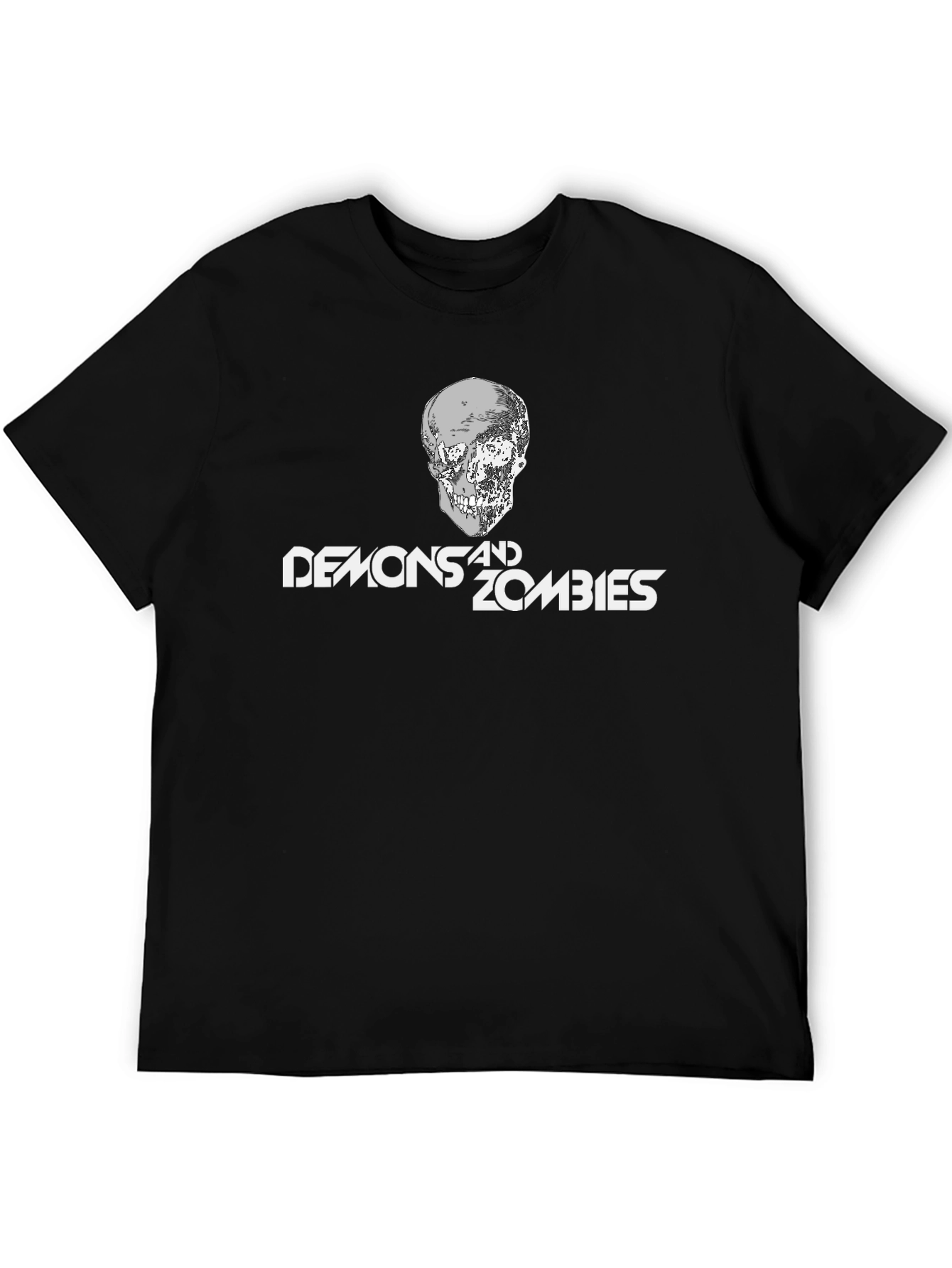 Demons and Zombies Graphic Tee - Black