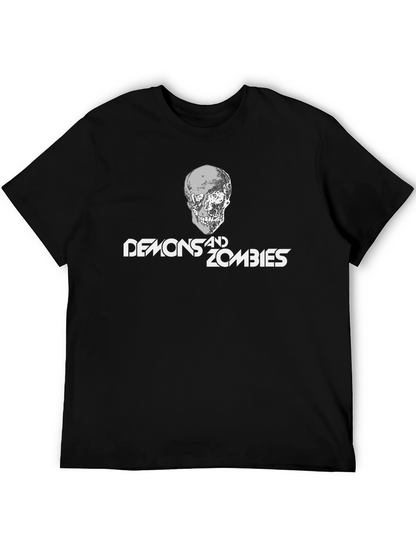 Demons and Zombies Graphic Tee - Black
