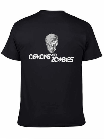 Demons and Zombies Graphic Tee - Black