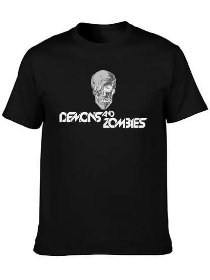 Demons and Zombies Graphic Tee - Black