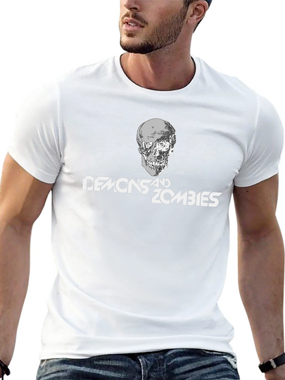 Demons and Zombies Graphic Tee - Black