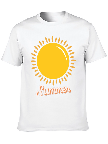 Summer Sun Graphic Tee -  Black Casual Shirt