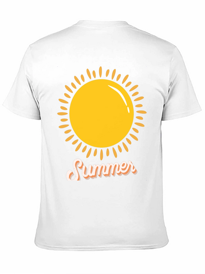Summer Sun Graphic Tee -  Black Casual Shirt