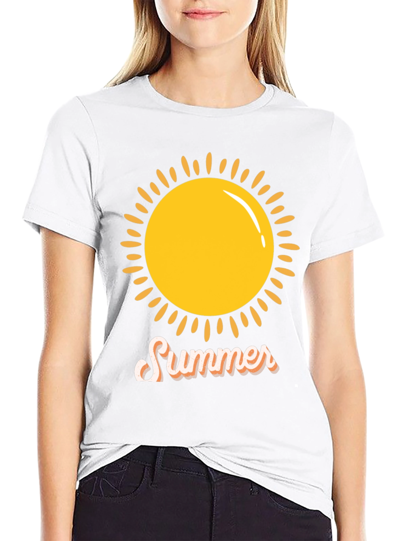 Summer Sun Graphic Tee -  Black Casual Shirt