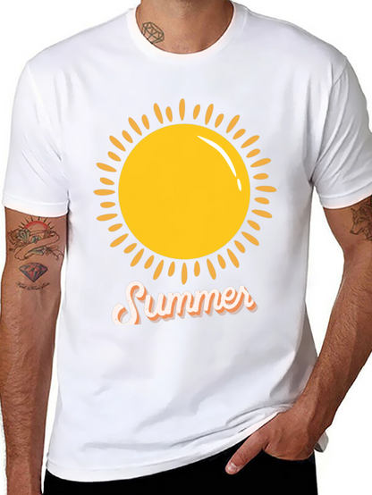 Summer Sun Graphic Tee -  Black Casual Shirt