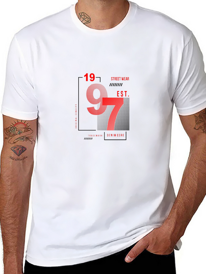Stylish Black Graphic T-Shirt - 1997 Street Wear