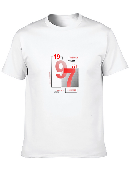 Stylish Black Graphic T-Shirt - 1997 Street Wear