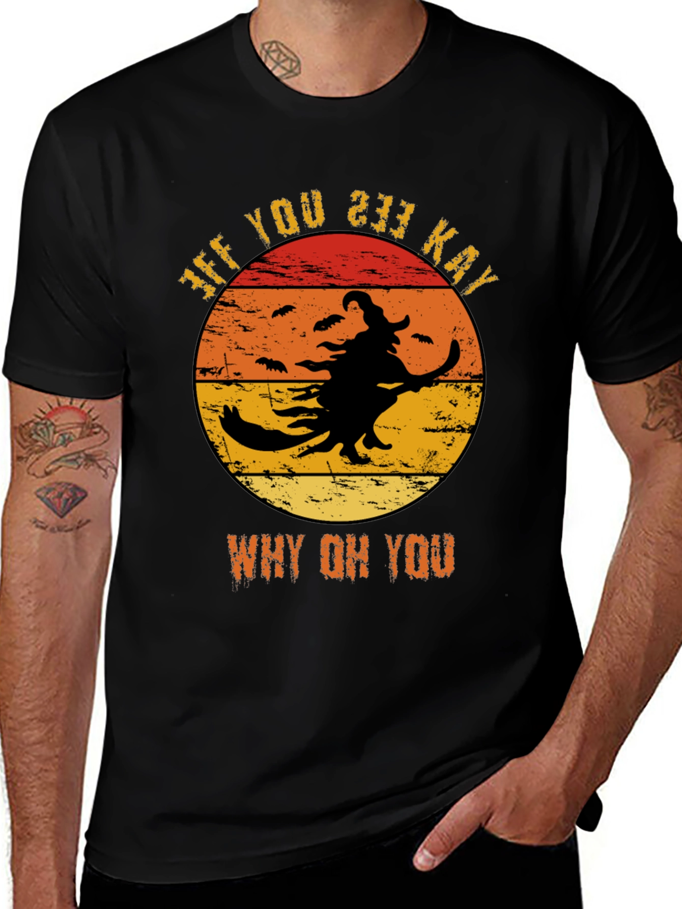 Funny Halloween Witch T-Shirt - Why Oh You!