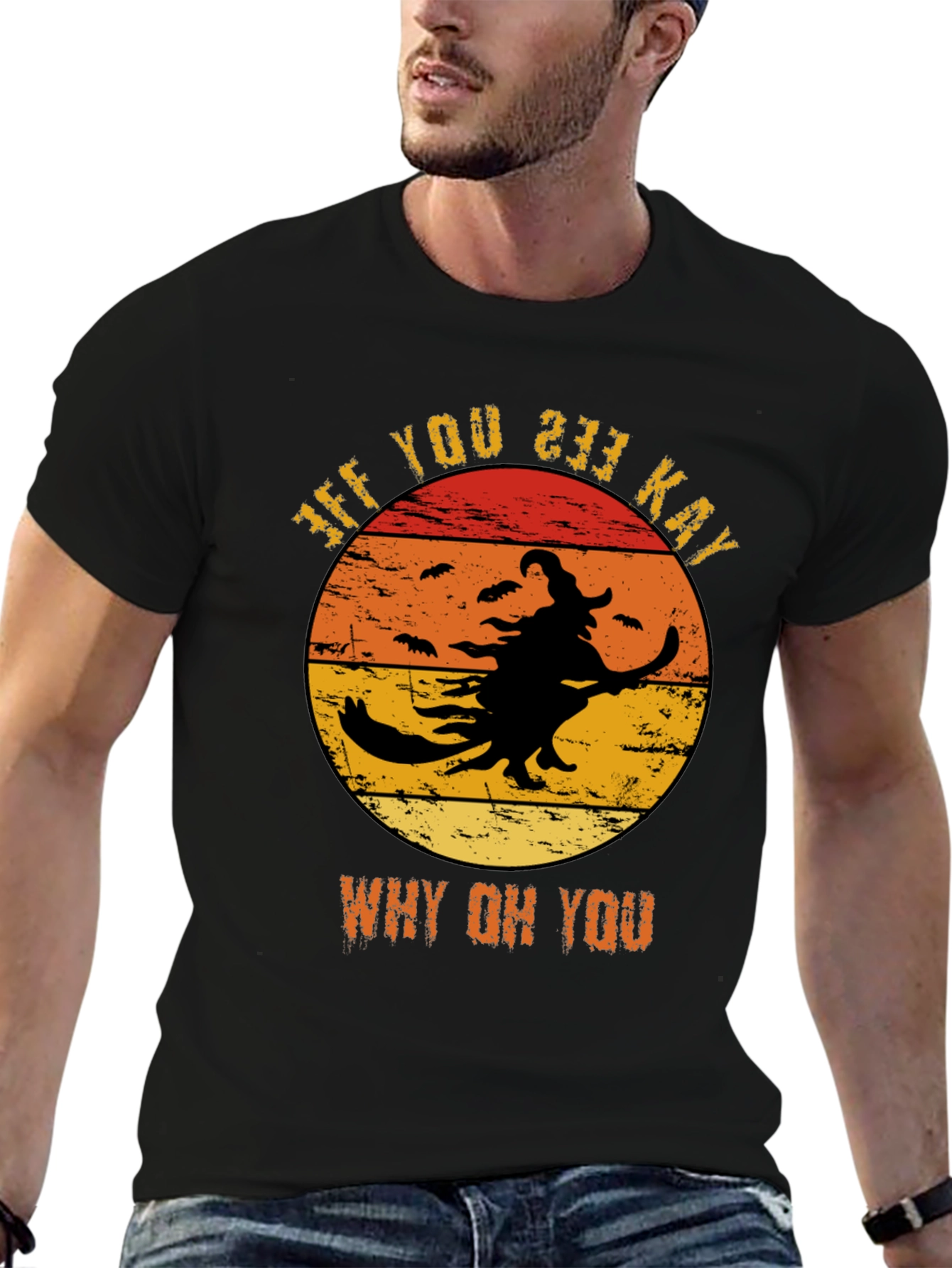 Funny Halloween Witch T-Shirt - Why Oh You!