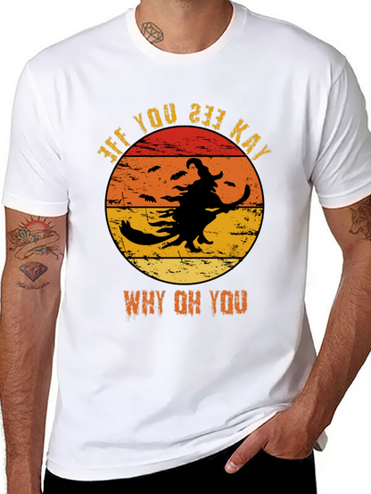Funny Halloween Witch T-Shirt - Why Oh You!