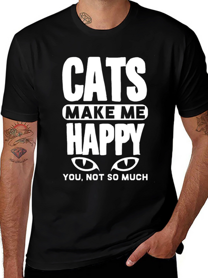 Cats Make Me Happy Tee