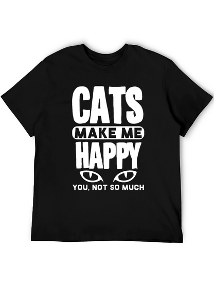 Cats Make Me Happy Tee