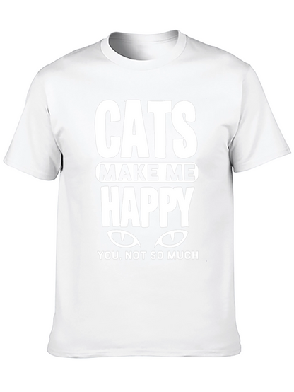 Cats Make Me Happy Tee