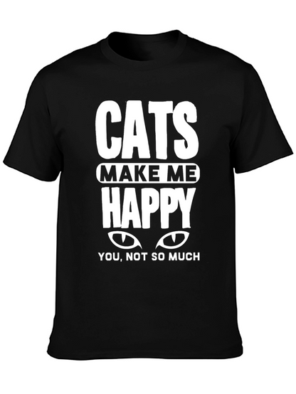 Cats Make Me Happy Tee