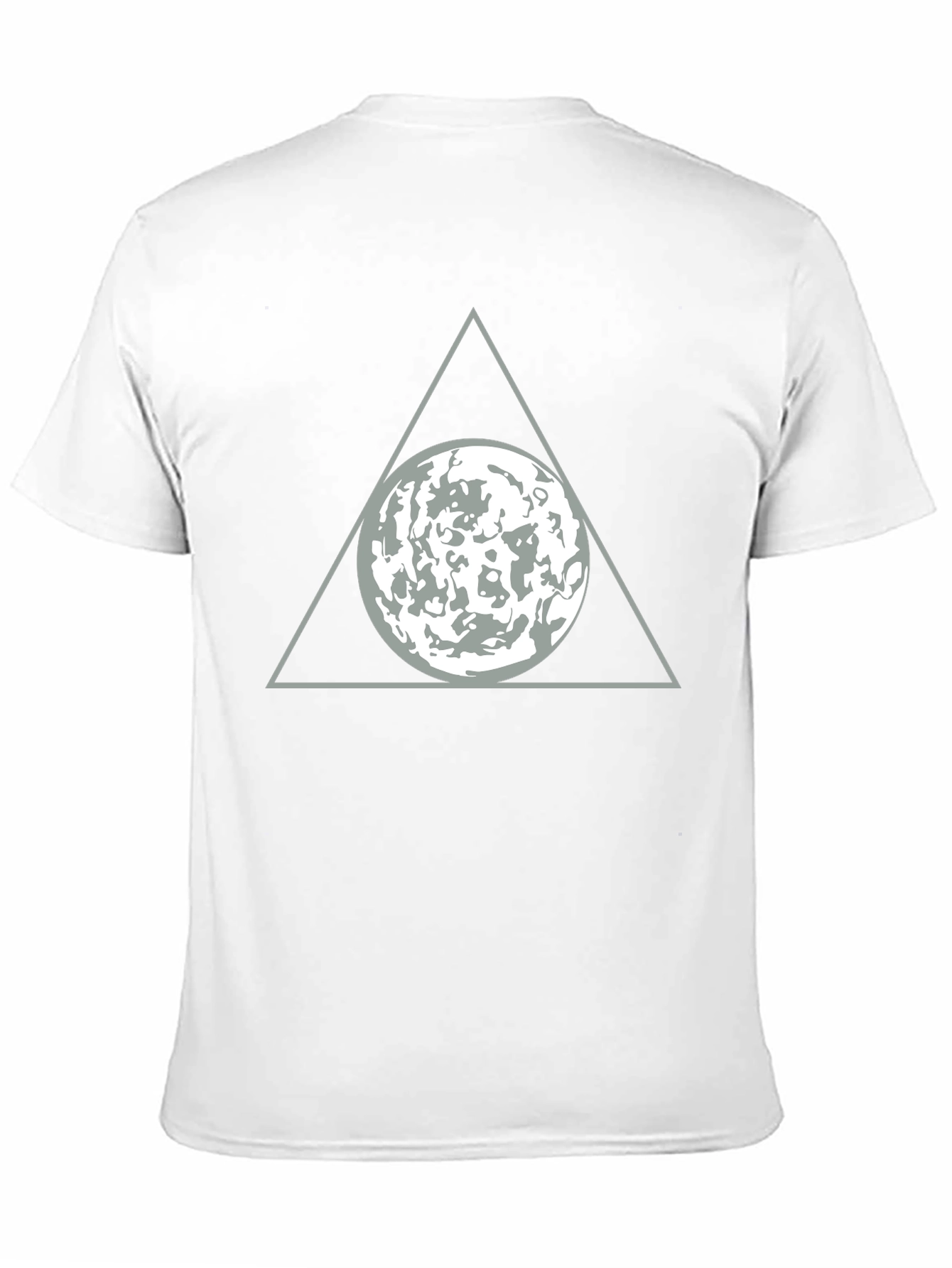 Triangle Moon Graphic T-Shirt - Modern Design