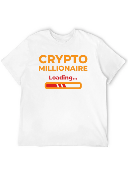 Crypto Millionaire Loading T-Shirt - Black Stylish and Trendy!