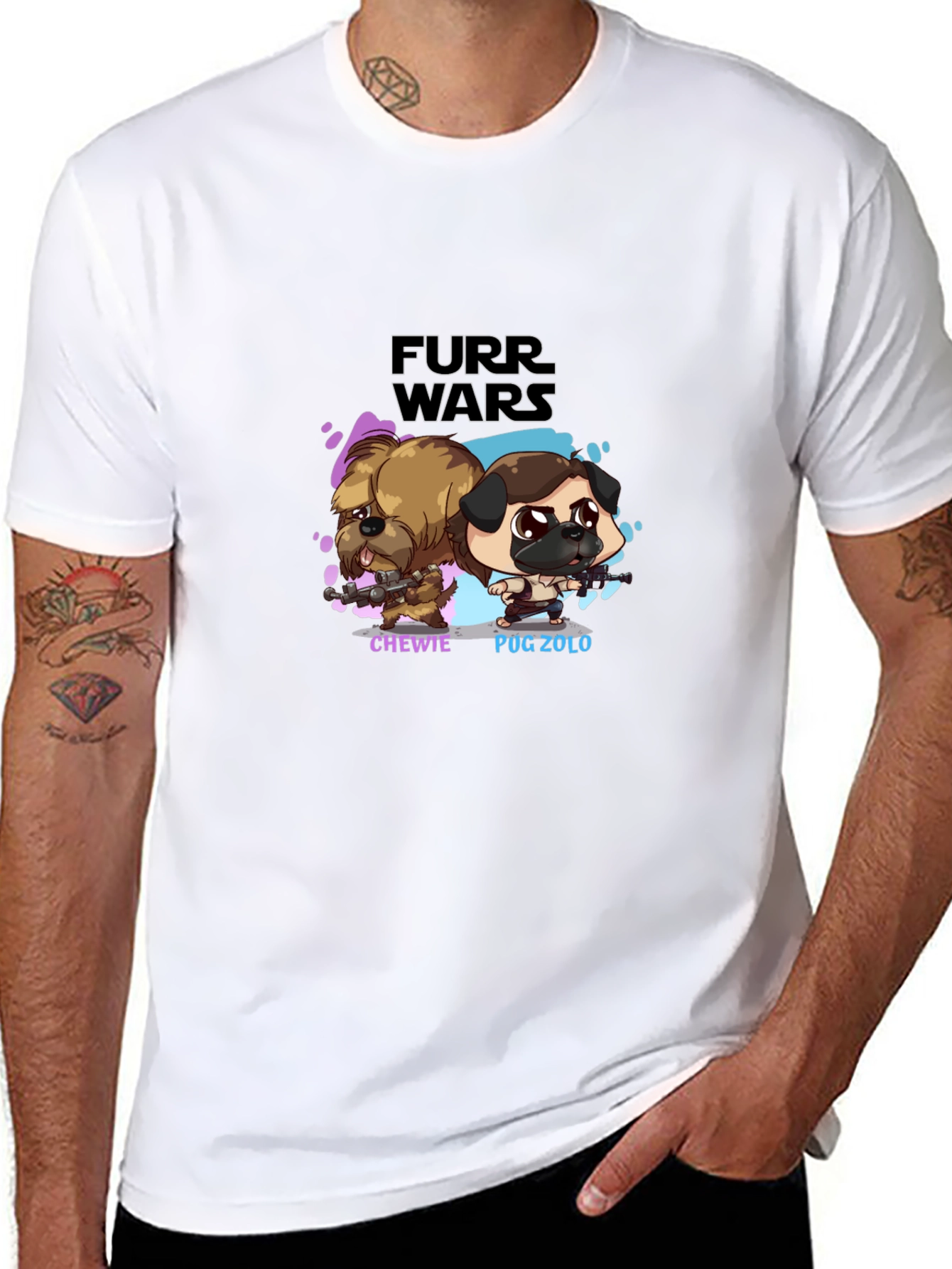 Furr Wars Black T-Shirt