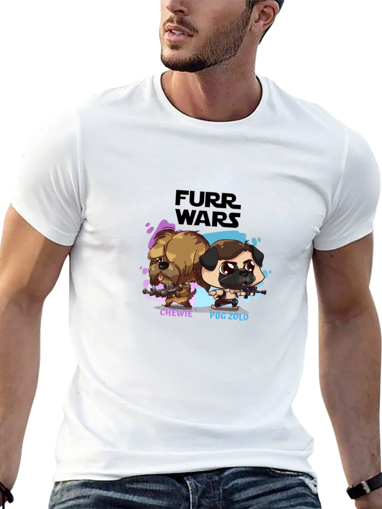 Furr Wars Black T-Shirt