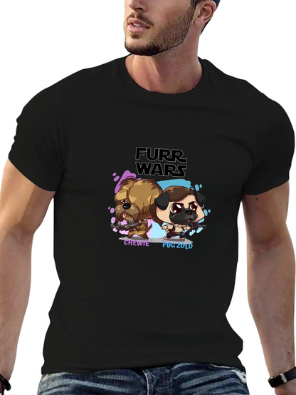 Furr Wars Black T-Shirt